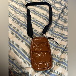 FP Movement by Free People Glossy Brown Wristlet